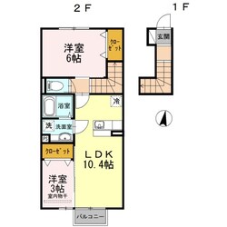 本城駅 徒歩15分 2階の物件間取画像